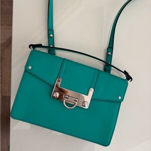 Milly Turquoise leather Crossbody Bag